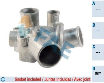 FAE Kühlwasserthermostat 5333480 Thermostat, Kühlmittel FAE THEMA 5333480 günstig