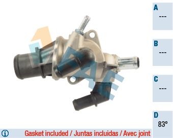 FAE Termostat, kylvätska 5339383 5339383 FAE termostat Alfa Romeo 33