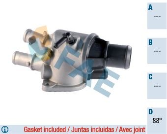 FAE Termostat, kylvätska 5339788 5339788 FAE termostathus ALFA ROMEO 33