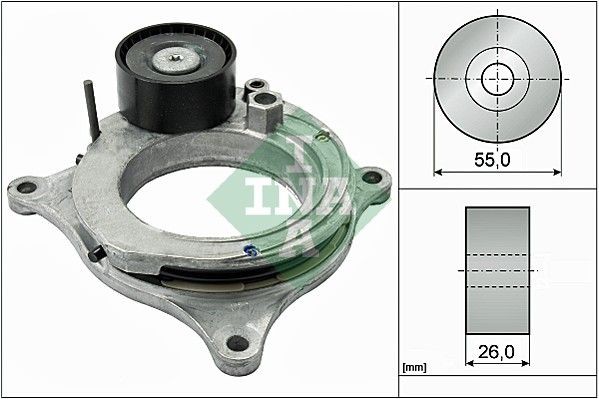 INA Spanner, Poly V-riem 534 0598 10 INA 534 0598 10 Ketting B3 E92