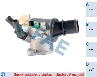 FAE Termostat, kylvätska 5349288 5349288 FAE termostat ALFA ROMEO 33