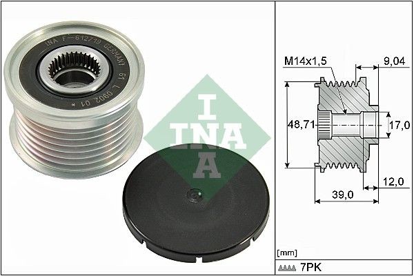 INA Ģeneratora brīvgaitas mehānisms 535 0275 10 INA 535 0275 10 Sastāvdaļas BMW E92 lēti