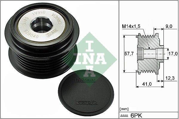 INA Ελεύθερη περιστροφή γεννήτριας 535 0313 10 Μεμονωμένα εξαρτήματα CHEVROLET INA 535 0313 10