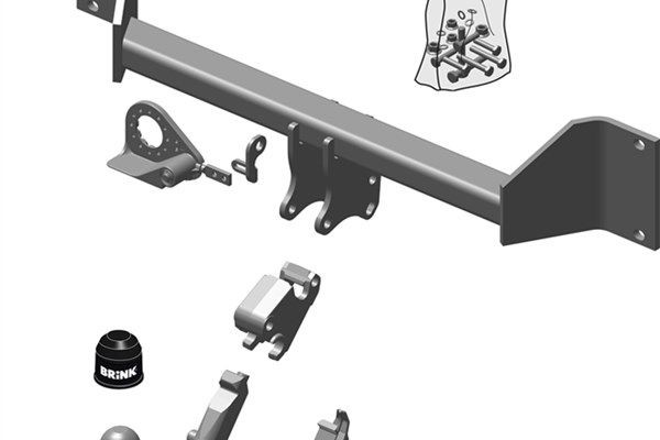 Dispositivo de reboque BRINK 536200 BRINK 536200: Engate de reboque BMW X3 2003