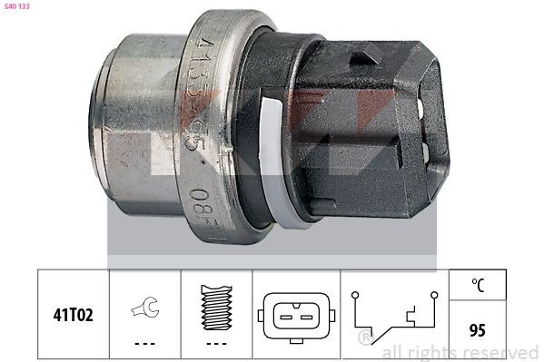 KW Termocontatto, Spia segnalazione refrigerante 540 133 540 133 costo Termocontatto ventola radiatore Volkswagen CORRADO KW