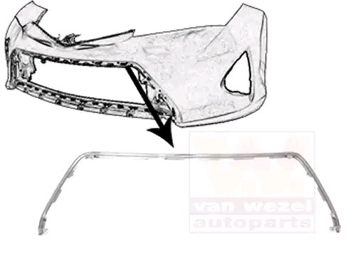 VAN WEZEL Plaat, bumper 5407580 VAN WEZEL 5407580 Plaat bumper AUDI A5 originele