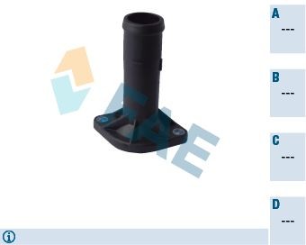 FAE Flange do líquido de refrigeração 54302 FAE Refrigerante flange SKODA 54302