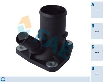 FAE Συνδετική φλάντζα του ψυκτικού υγρού 54309 Καπάκι θερμοστάτη FAE Peugeot 208 54309