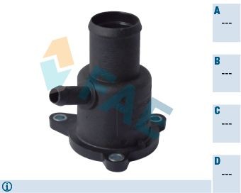 FAE Dzesēšanas šķidruma flancis 54330 54330 Dzesēšanas šķidruma flancis RENAULT SCÉNIC FAE