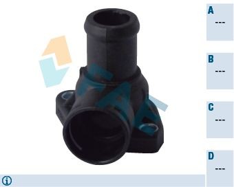 FAE Bride de liquide de refroidissement 54357 Audi Q3 Bride de liquide de refroidissement FAE 54357