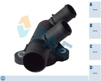 FAE Kjølevæskeflens 54362 54362 FAE Kjølevæskeflens Mercedes-Benz billige