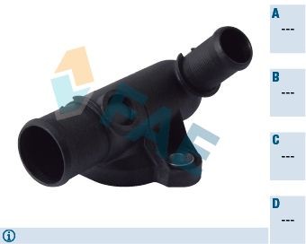FAE Flange do líquido de refrigeração 54365 FAE Flange do líquido de refrigeração ALFA ROMEO 54365