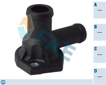 FAE Flange do líquido de refrigeração 54367 FAE Flange da água ALFA ROMEO 54367