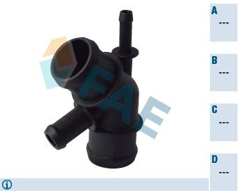 FAE Kylmedelsfläns 54380 54380 FAE kylmedelsfläns OPEL ASTRA