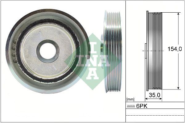 INA Remskive, krumtapaksel 544 0112 10 INA 544 0112 10 originale Remskive krumtapaksel LAND ROVER 110/127 pris