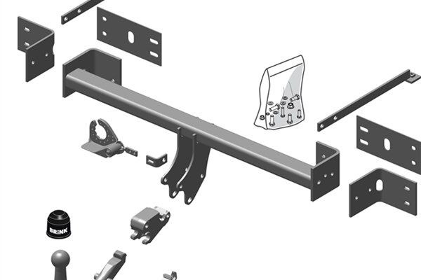 BRINK Piekabes āķis 547900 cena Sakabes āķi LANCIA 547900 BRINK