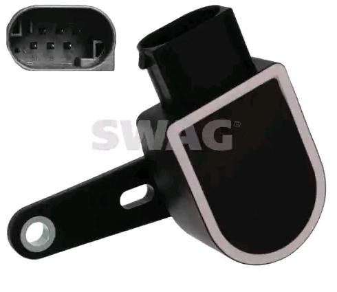 SWAG Sensor, Xenonlicht (lichtstraalregeling) 55 10 0229 Koplamp motor SWAG AUDI 55 10 0229