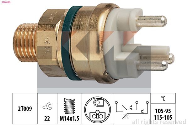 KW Temperaturbryter, kjølevifte 550 636 Temperaturbryter kjølevifte KW VITO 550 636 billige