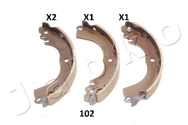 JAPKO Σετ σιαγόνων φρένων 55102 55102 Σιαγώνες JAPKO NISSAN TRADE