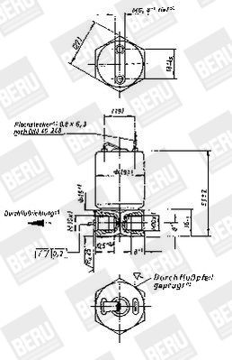 BERU Ventil, varmstartsystem MV115 BERU MV115 Ventil, varmstartsystem