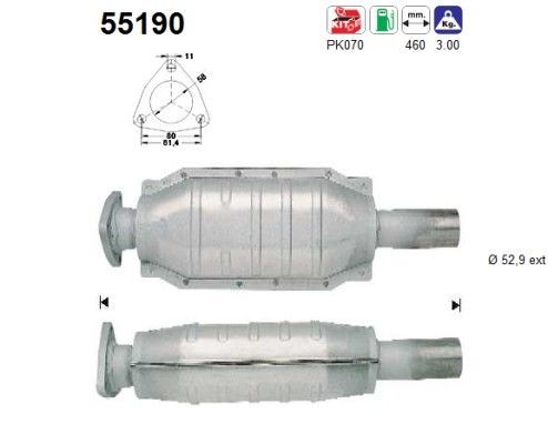 AS Katalyzátor 55190 AS 55190 originálne Katalyzátor Lancia Dedra 835 cena