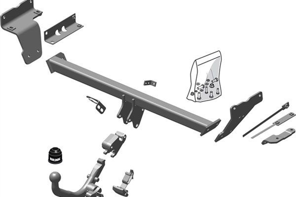 Kärukonks BRINK 551900 BRINK 551900: Haagisekonksud Nissan QASHQAI 2009