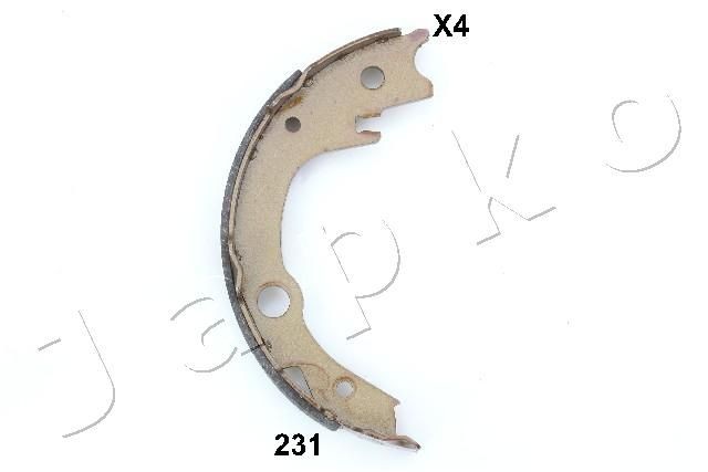 JAPKO Piduriklotside komplekt, seisupidur 55231 JAPKO 55231 Käsipidur Toyota Prius NHW11 hind