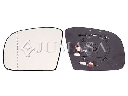 JUMASA Spoguļstikls, Ārējais atpakaļskata spogulis 55312049 JUMASA 55312049 Spoguļstikls Mercedes-Benz W251 cena