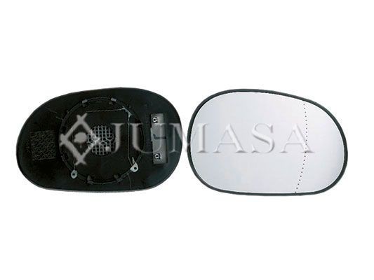 JUMASA Vidro de espelho, espelho retrovisor exterior 55314078 JUMASA 55314078 originais Vidro espelho retrovisor Renault Laguna 1 custo