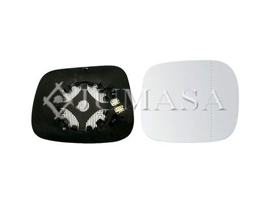 JUMASA Speilglass, ytterspeil 55626039 55626039 Sladrespeil VOLVO V50 JUMASA