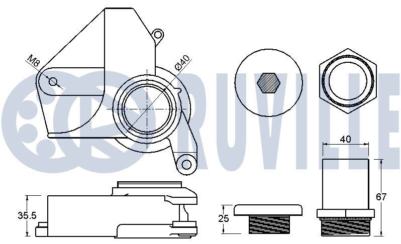 RUVILLE Σετ ιμάντων poly-V 5576086 RUVILLE Κιτ ιμάντα κίνησης 5576086 εμπειρία