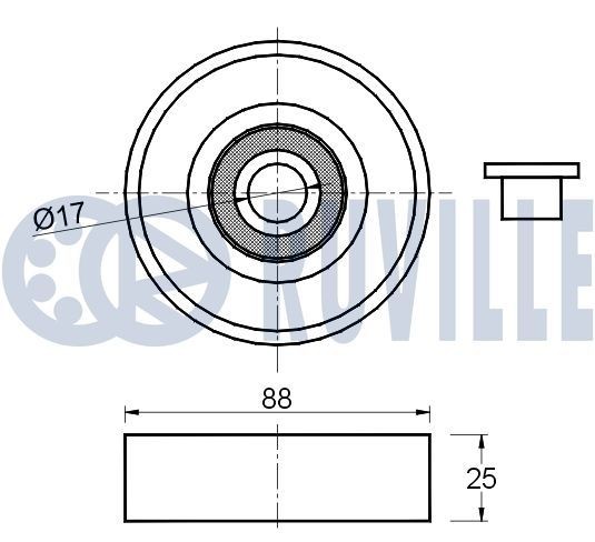 RUVILLE Jeu de courroies trapézoïdales à nervures 5594084 5594084 Kit complet de courroies d'accessoire FIAT UNO RUVILLE