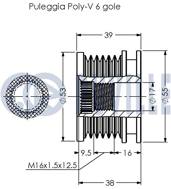 RUVILLE Kamremssats med vattenpump 55953731 55953731 RUVILLE kamremssats inkl vattenpump MAZDA 6