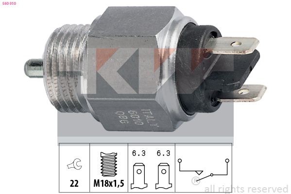 KW Spínač cúvacích svetiel 560 010 Spínač cúvacích svetiel KW MACAN 560 010 lacné