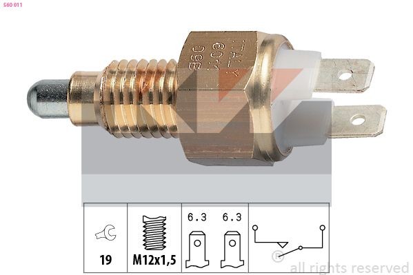 KW Bryter, ryggelys 560 011 Bryter ryggelys KW Chrysler STRATUS 560 011