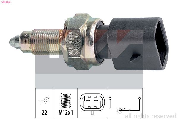 KW Kytkin, peruutusvalo 560 066 Kytkin, peruutusvalo KW Made in Italy - OE Equivalent
