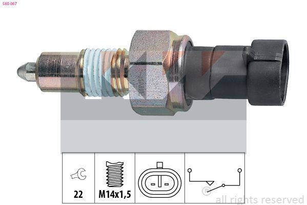 KW Interruttore, Luce di retromarcia 560 067 560 067 Interruttore retromarcia KW ALFA ROMEO GIULIETTA costo