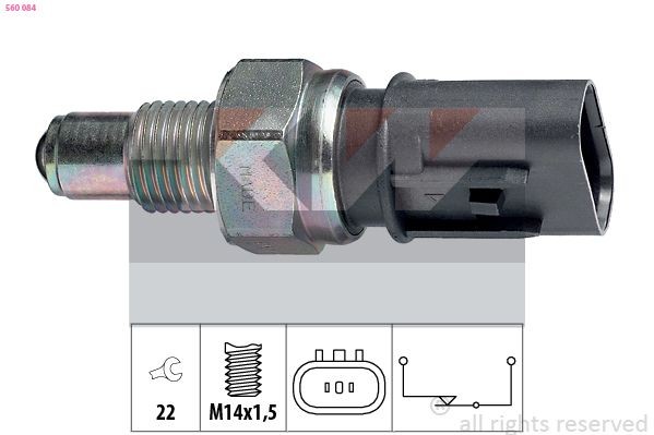 KW Spínač cúvacích svetiel 560 084 Spínač cúvacích svetiel KW Hyundai TRAJET 560 084