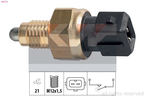 KW Spínač cúvacích svetiel 560 131 Spínač cúvacích svetiel KW MACAN 560 131 lacné