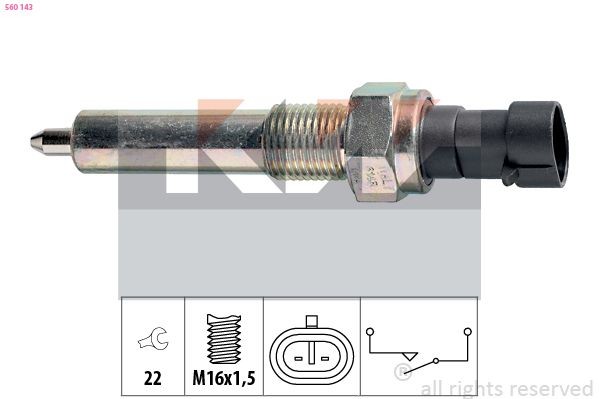 KW Spínač cúvacích svetiel 560 143 Spínač cúvacích svetiel KW ALFETTA 560 143 lacné