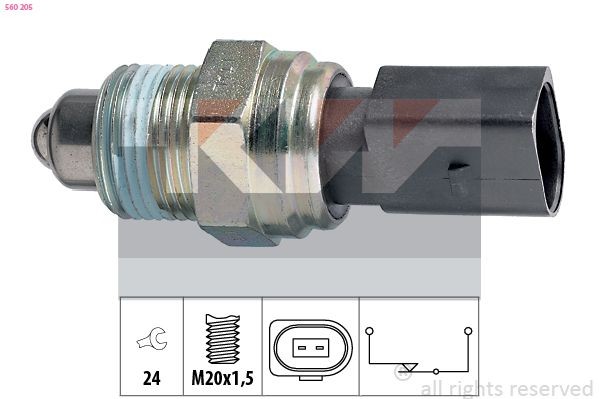KW Interruttore, Luce di retromarcia 560 205 560 205 Interruttore retromarcia KW Volkswagen GOL costo