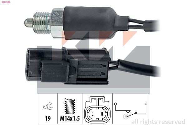 KW Backljuskontakt 560 209 560 209 KW backljuskontakt Nissan JUKE