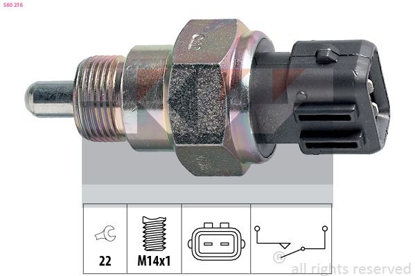 KW Spínač cúvacích svetiel 560 216 Spínač cúvacích svetiel KW PHAETON 560 216 lacné