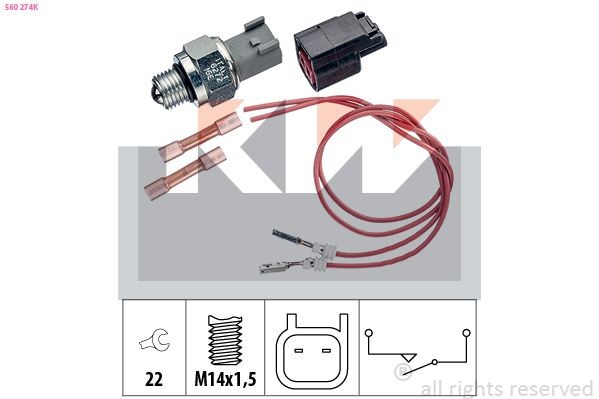 KW Bryter, ryggelys 560 274K Bryter ryggelys KW CARISMA 560 274K billige
