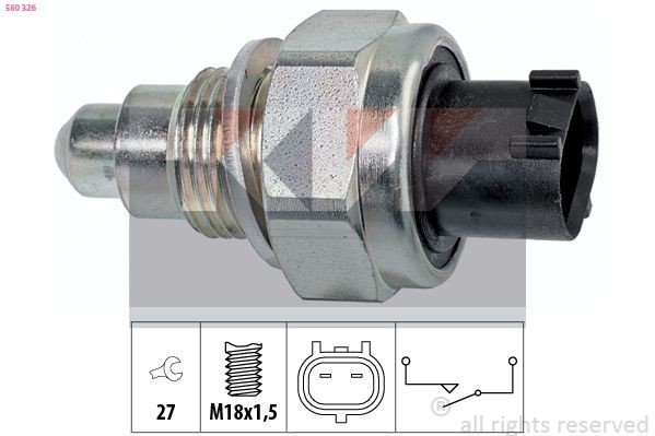 KW Bryter, ryggelys 560 326 Ryggelysbryter KW Daewoo EVANDA 560 326
