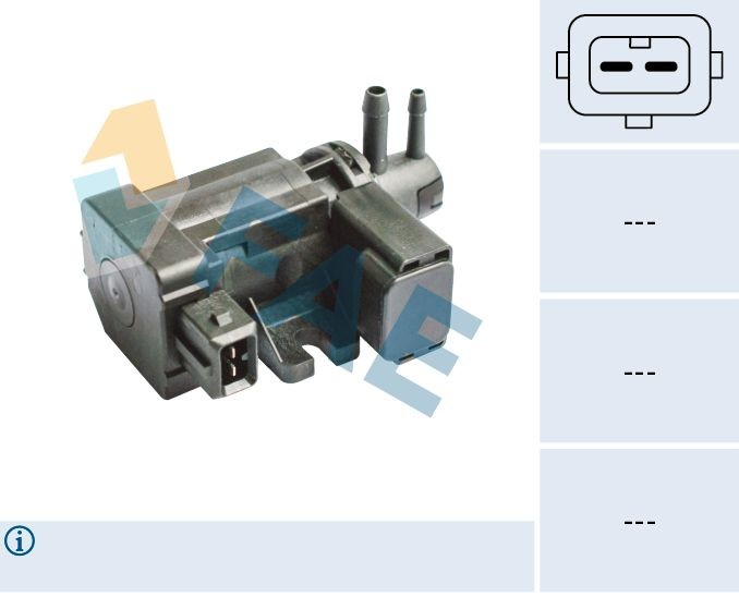 FAE Pressure converter, turbocharger 56013 FIAT 500 FAE turbo control valve 56013