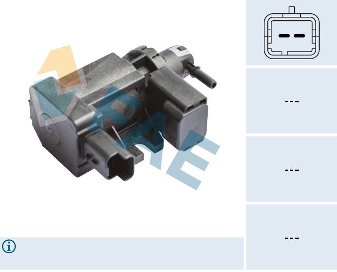 FAE Drukconvertor, turbolader 56018 Mitsubishi ASX Vuldrukregelklep FAE 56018