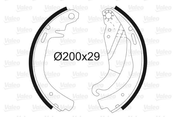 VALEO Bremsesko sett 562022 Bremsesko sett VALEO Opel ASCONA 562022