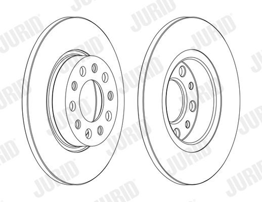 JURID Brzdový kotouč 562301JC JURID 562301JC Kotúče Tonale (965) cena