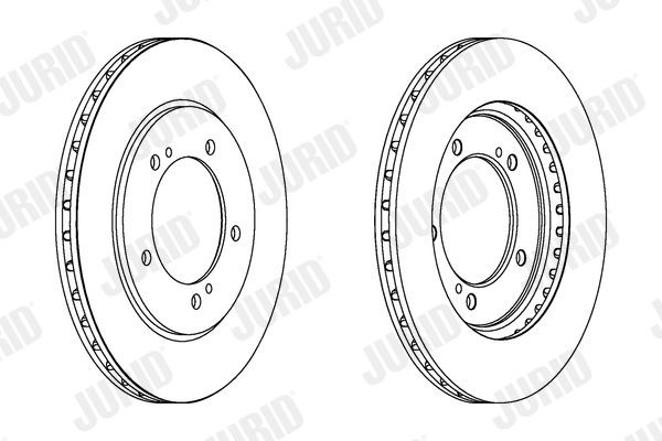 JURID Disco freno 562445JC JURID 562445JC Disco freno SUZUKI Grand Vitara I SUV (FT, HT) 2.5 (SQ 625, JA625W) 158 CV 2002